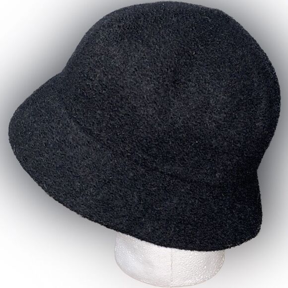 Talbots 100% Wool Black Bucket Hat - Picture 3 of 6